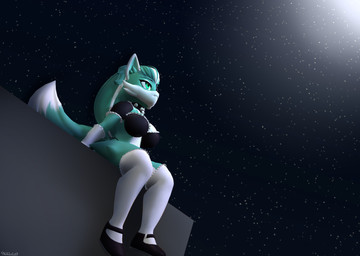 anthro armwear choker clothed clothing female footwear gloves handwear jewelry legwear looking_up maid_uniform necklace shoes simple_background solo uniform photolol.03 in_heat_(game) ari_(in_heat) canid canine canis mammal wolf 3d_(artwork) digital_media_(artwork) source_filmmaker_(artwork)