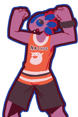 anthro bottomwear bracelet clothing flexing gills jewelry male outline pink_body shirt shorts simple_background solo tank_top teeth topwear white_background dakuterooty epic_games fortnite axo_(fortnite) amphibian aquatic axolotl mole_salamander salamander 2:3 aliasing digital_media_(artwork)