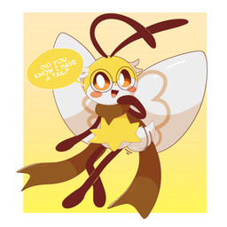ambiguous_gender antennae_(anatomy) anthro black_arms black_body black_eyes black_legs brown_eyes brown_scarf cheek_spots dialogue eyewear glasses hair insect_wings long_scarf open_mouth open_smile pupils question rimless_glasses round_glasses scarf scut_tail short_tail simple_background smile solo speech_bubble tail text white_body white_hair white_pupils white_tail wings yellow_body usv02 nintendo pokemon generation_7_pokemon pokemon_(species) ribombee 1:1 2025 english_text hi_res male_(lore)