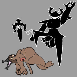 ambiguous_gender anthro becoming_erect dark_fountain duo female female_to_ambiguous floating genitals gynomorph gynomorph/ambiguous gynomorph/female half-erect hole_in_hand intersex intersex/ambiguous intersex/female knife laugh nude penis stab transformation twinning ishitmypants deltarune undertale_(series) frost_(ishitmypants) roaring_knight caracal caracal_(genus) felid feline humanoid mammal shadow_creature animated short_playtime sound video