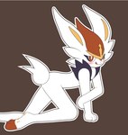 ambiguous_gender anthro bedroom_eyes blush bottomless clothed clothing fur licking licking_lips looking_at_viewer narrowed_eyes red_eyes seductive solo tongue tongue_out white_body white_fur tmdduq6918 nintendo pokemon cinderace generation_8_pokemon lagomorph mammal pokemon_(species)