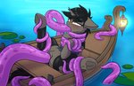 blush boat bodily_fluids bound clothed clothing female feral genital_fluids horn oral solo tentacles vaginal vehicle water watercraft glue_(artist) hasbro my_little_pony mythology fan_character ivy_(paganee) equid equine mammal mythological_creature mythological_equine unicorn absurd_res hi_res