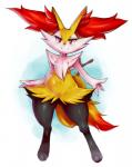 2014 3_fingers 3_toes ambiguous_gender black_fur blush braixen canine digitigrade fennec feral fox fur looking_at_viewer mammal nintendo plain_background pokémon red_eyes red_fur red_nose shiron_(artist) smile solo standing stick toes video_games white_background white_fur wide_hips wood yellow_fur
Rating: Safe
Score: 14
User: Finchmaster
Date: February 08, 2014