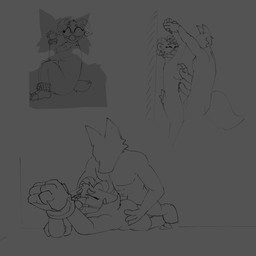 anthro bdsm bondage bound breasts cuff_(restraint) duo exposed_breasts female forced genitals male male/female penis rape restraints sex anonymous_artist bovid canid canine canis caprine goat mammal wolf 1:1 digital_media_(artwork) hi_res monochrome