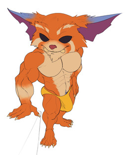 5_fingers 5_toes abs aged_up anthro athletic athletic_anthro athletic_male barefoot belly biceps big_bulge big_deltoids big_ears big_eyes big_head big_muscles big_pecs black_eyes blue_ears blue_markings blue_pubes bulge cheek_tuft chin_tuft claws clothed clothing deltoids dipstick_ears ear_markings ear_tuft facial_tuft feet fingers fluffy_ears fur half-closed_eyes hand_on_hip head_tuft high-angle_view huge_pecs humanoid_hands male manly markings multicolored_ears muscular muscular_anthro muscular_arms muscular_male muscular_thighs narrowed_eyes obliques orange_arms orange_body orange_ears orange_feet orange_fur orange_hands orange_head orange_legs pecs pink_nose plantigrade pubes quads serratus short simple_background skimpy solo speedo standing swimwear tan_arms tan_belly tan_body tan_chest tan_fur tan_head tan_markings three-quarter_view toes topless topless_anthro topless_male triceps tuft tusks two_tone_arms two_tone_ears two_tone_head white_background white_claws yellow_clothing yellow_speedo yellow_swimwear bristol league_of_legends riot_games tencent gnar_(lol) mammal yordle 2021 absurd_res colored colored_sketch flat_colors full-length_portrait hi_res portrait sketch
