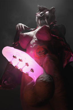 5_fingers abstract_background anthro balls big_balls big_breasts black_lips breasts clothing facial_piercing fangs fingers flashing frenum_ladder frenum_piercing fur genital_piercing genitals gesture glowing glowing_eyes glowing_genitalia glowing_penis grey_body grey_fur grey_hair gynomorph hair hand_gesture humanoid_genitalia humanoid_penis intersex jacket ladder_piercing lips mohawk no_pupils nose_piercing nose_ring penis penis_piercing piercing pointing pointing_at_penis ring_piercing solo tattoo teeth topwear spectrumshift epic_games gears_of_war microsoft xbox_game_studios abella_mf_spirit felid mammal prehistoric_species saber-toothed_tiger 3d_(artwork) digital_media_(artwork) hi_res