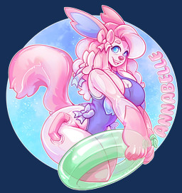 anthro bow_ribbon clothing female handles_on_hips inflatable looking_at_viewer one-piece_swimsuit pink_body pool_toy pseudo_hair seam_(sewing) solo swimwear fsmaverick nintendo pokemon animate_inanimate eeveelution generation_6_pokemon humanoid living_inflatable living_pool_toy pokemon_(species) sylveon alpha_channel digital_media_(artwork) hi_res