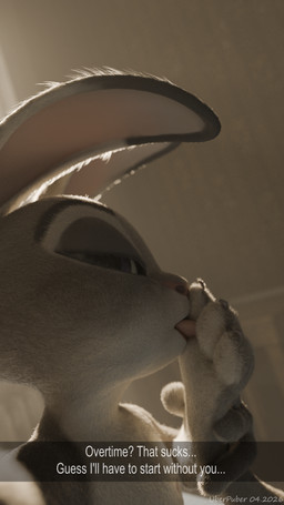 anthro auto_foot_lick blurred_background camera claws depth_of_field detailed_fur eyebrows feet female flat_chested floppy_ears foot_fetish foot_focus foot_lick fur grey_body grey_fur half-closed_eyes holding_camera holding_leg holding_object holding_own_leg licking looking_at_viewer multicolored_body multicolored_fur narrowed_eyes nipples paws purple_eyes self_lick selfie soles solo text toe_claws toe_lick toes tongue tongue_out two_tone_body two_tone_fur white_body white_fur uberpuber dopyteskat_(modeler) disney zootopia judy_hopps lagomorph leporid mammal rabbit 2026 3d_(artwork) 4k 9:16 absurd_res blender_(artwork) detailed digital_media_(artwork) english_text hi_res huge_filesize