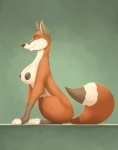 big_breasts black_nipples breasts busty_feral dipstick_tail eyes_closed female feral markings nipples paws quadruped sitting smile solo tail tail_markings spotty_the_cheetah canid canine fox mammal red_fox true_fox 2011 hi_res