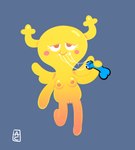 after_oral anothercartoon anthro antlers blush bodily_fluids breasts cum cum_on_face cum_string disembodied_penis duo female floating genital_fluids genitals holding_penis horn looking_pleasured male male/female nipples penis pussy wings cartoon_network the_amazing_world_of_gumball gumball_watterson penny_fitzgerald fairy felid feline mammal absurd_res hi_res unavailable_at_source