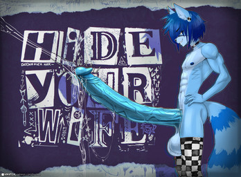 abs anthro athletic athletic_anthro athletic_male balls barbell_piercing bedroom_eyes big_balls big_penis blue_body blue_fur blue_hair bodily_fluids choker clothing dripping ear_piercing ear_ring erection facial_markings fangs fur gauged_ear genital_fluids genitals hair half-closed_eyes head_markings huge_balls huge_penis humanoid_genitalia humanoid_penis hyper hyper_genitalia hyper_penis jewelry legwear male markings mask_(marking) muscle_tone narrowed_eyes necklace nipple_barbell nipple_piercing nipples pecs penis piercing precum precum_drip precum_string ring_piercing seductive smile smirk smug smug_face smug_grin solo stockings striped_markings striped_tail stripes tail tail_markings teeth text vein veiny_penis vikifox azura_(aimpunch) mammal procyonid raccoon english_text hi_res url