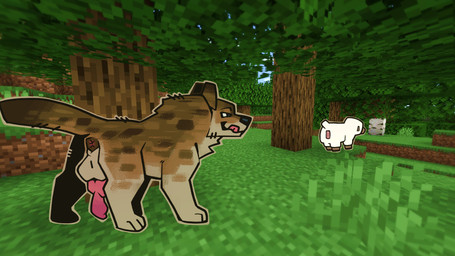 ambiguous_gender animal_genitalia animal_penis anus backsack balls brown_body brown_fur butt canine_genitalia canine_penis duo erection feral forest fur genitals knot male nude penis plant quadruped square_(anatomy) tail tree white_body white_fur white_wool wool_(fur) cubewolf64 microsoft minecraft mojang xbox_game_studios bovid canid canine canis caprine mammal sheep sheep_(minecraft) wolf wolf_(minecraft) woods_wolf_(minecraft) 16:9 hi_res widescreen