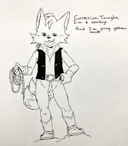 2_tails animal_genitalia animal_penis anthro balls boots clothed clothing footwear fur genitals gloves hair handwear ink knot knotted_penis male multi_tail nude penis shoes simple_background smile solo tail text young young_anthro young_male bug_eater sega sonic_the_hedgehog_(series) miles_prower canid canine fox mammal absurd_res hi_res traditional_media_(artwork)
