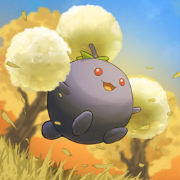 ambiguous_feral ambiguous_gender blue_body blue_sky day empty_eyes featureless_feet feet feral floating grass leaf light open_mouth outside pink_tongue plant red_eyes short_tail sky solo tail tongue tree white_body wind spicyichizo nintendo pokemon elemental_creature flora_fauna generation_2_pokemon jumpluff pokemon_(species) 1:1 2025 absurd_res hi_res lighting shaded