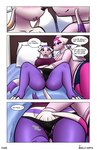 after_kiss ahegao anglo anthro anthro_on_anthro bathrobe bed big_breasts black_clothing black_panties black_underwear blush bodily_fluids breasts clothed clothing comic cross-eyed daughter_(lore) delia_(anglo) dialogue duo english_text female female/female fingering fingering_partner furniture generation_5_pokemon genital_fluids hand_in_panties hand_in_underwear hi_res incest_(lore) kissing looking_pleasured miencest mienshao mother_(lore) mother_and_child_(lore) mother_and_daughter_(lore) mother_fingering_daughter nintendo onomatopoeia panties parent_(lore) parent_and_child_(lore) parent_and_daughter_(lore) pink_body pokemon pokemon_(species) purple_body purple_eyes pussy_juice_through_clothing raised_clothing raised_shirt raised_topwear red_eyes robe saliva saliva_string sapphire_(anglo) sex shirt sound_effects spread_legs spreading sweat text tongue tongue_out topwear underwear vaginal vaginal_fingering vaginal_fluids wet wet_clothing wet_panties wet_underwear