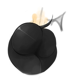 ambiguous_form ambiguous_gender anthro big_butt bodysuit bubble_butt butt butt_shot clothing female female_anthro pointed_tail sharp_tail simple_background skinsuit solo tight_clothing white_background wide_hips ota_(artist) sega sonic_the_hedgehog_(series) rouge_the_bat bat mammal hi_res