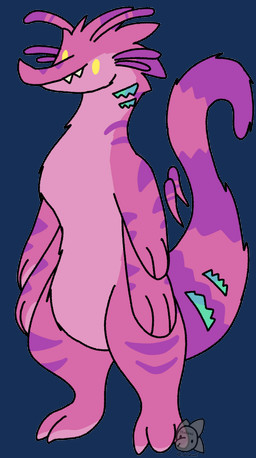 3_fingers 3_toes 4_arms feet fingers fur long_tail male markings multi_arm multi_limb nude pink_body pink_fur pink_tail purple_stripes semi-anthro sharp_teeth simple_background solo striped_body striped_fur striped_markings striped_tail stripes tail tail_markings teeth toes transparent_background yellow_eyes stinkvali henry_(stinkvali) squirmle 2025 alpha_channel hi_res watermark