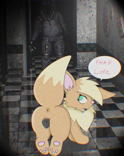 animal_genitalia animal_vulva anus ass_up brown_body brown_fur canine_genitalia canine_vulva female feral fur genitals hair looking_at_viewer machine simple_background solo tail text vulva ratboyheart_(artist) five_nights_at_freddy's nintendo pokemon scottgames fan_character spot_(ratboyheart) animatronic canid canine canis domestic_dog eevee generation_1_pokemon mammal pokemon_(species) robot digital_media_(artwork) english_text hi_res