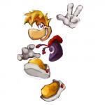 clothing floating_feet floating_hands floating_head footwear male simple_background smile solo text leonsofi rayman_(series) ubisoft rayman humanoid raypeople_(rayman) 1:1 2018 absurd_res digital_media_(artwork) digital_painting_(artwork) full-length_portrait hi_res portrait url