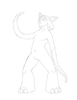 3_eyes 3_toes animal_ears arm_over_head bent_legs breasts featureless_breasts featureless_crotch feet female flat_chested hair looking_up multi_eye navel nude open_mouth plantigrade pose short_hair slightly_chubby slightly_chubby_female solo tentacle_arms toes unusual_anatomy white_eyes white_sclera fantasticfuckaround alien humanoid mammal absurd_res digital_media_(artwork) hi_res monochrome