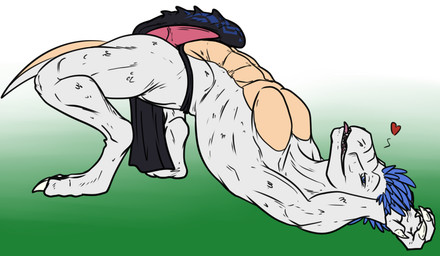 anthro big_bulge big_penis big_tail blep bottomwear bulge clothed clothing detailed_bulge genitals hands_behind_head huge_bulge huge_penis loincloth looking_at_viewer male penis pose presenting raised_hips revealing_outfit seductive skimpy solo stretching tail thrusting tight_bulges tight_clothing tongue tongue_out conditional_dnp samagthrav2 aldqueath dinosaur dromaeosaurid prehistoric_species reptile saurischian scalie theropod velociraptor absurd_res hi_res pinup