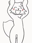 dancing open_mouth open_smile raised_tail smile tail tail_motion tailwag toonarscontent boy_kisser_(meme) caramelldansen silly_cat_(mauzymice) domestic_cat felid feline felis mammal 2024 animated meme short_playtime