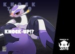 anthro biped blush bodily_fluids duo featureless_crotch female lying male multicolored_body multicolored_tail on_side open_mouth pupils purple_body purple_tail solo_focus sweat tail tail_grab white_body white_tail yellow_body kageyama nintendo pokemon annihilape generation_5_pokemon generation_9_pokemon mienshao pokemon_(species) cover cover_art cover_page