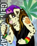 alternative_fashion anthro black_clothing black_topwear bracelet clothing dreadlocks drugs facial_piercing hat headgear headwear heart_symbol heterochromia jewelry male marijuana marijuana_leaf piercing purple_clothing purple_headwear rasta shirt solo spots stoned substance_intoxication tank_top tattoo topwear troublefree disney the_lion_king paradox_(troublefree) trubbuh canid canine canis domestic_dog mammal digital_media_(artwork) half-length_portrait portrait