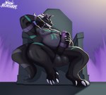 anthro balls barazoku genitals male overweight overweight_anthro overweight_male penis solo mythology brapion dragon lizard mythological_creature mythological_scalie reptile scalie absurd_res hi_res