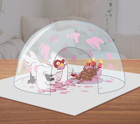 all_fours anthro beak birthday_cake birthday_candle bloodshot_eyes cake candle dessert dirty feather_hands feathers food frosting frosting_on_face male micro nude photo_background solo tail tail_feathers white_body white_feathers wide_eyed yellow_beak dyyrlysh martin_(martindosent) accipitriform avian bird secretary_bird 2025 aliasing aseprite_(artwork) digital_media_(artwork) dithering flat_colors hi_res photography_(artwork)