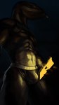 anthro black_body black_scales bulge clothed clothing electronics harness leggings legwear male night phone scales simple_background solo topless topless_male cierras grindr reptile scalie snake 4k 9:16 absurd_res hi_res