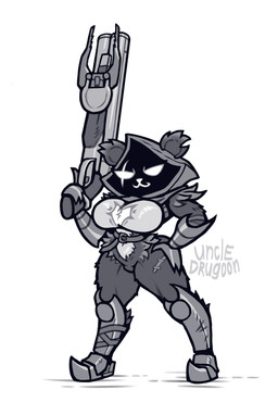 anthro arm_tuft armor athletic athletic_anthro athletic_female belt big_breasts breasts chibi countershade_breasts countershade_torso countershading eye_scar facial_scar female female_anthro glowing glowing_eyes glowing_mouth greaves gun hand_on_hip holding_object holding_ranged_weapon holding_weapon hood narrowed_eyes navel ranged_weapon scar shotgun shoulder_tuft small_waist smile smirk solo tuft weapon wide_hips uncle_drugoon epic_games fortnite raven_team_leader bear mammal 2025 absurd_res digital_drawing_(artwork) digital_media_(artwork) full-length_portrait greyscale hi_res monochrome portrait