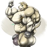 5_fingers anthro armpit_hair balls barazoku beard belly biceps big_balls big_bulge big_muscles big_pecs big_penis biped blonde_armpit_hair blonde_beard blonde_eyebrows blonde_facial_hair blonde_hair blonde_pubes blue_eyes bodily_fluids body_hair bulge butt claws clothed clothed_anthro clothed_male clothing countershade_arms countershade_face countershade_fur countershade_legs countershade_torso countershading deltoids detailed_bulge eyebrows facial_hair finger_claws fingerless_gloves fingers fishnet_clothing fishnet_underwear fur genital_fluids genital_outline genitals gesture gloves grey_clothing grey_gloves grey_handwear grey_jockstrap grey_underwear hair handwear happy huge_balls huge_bulge huge_muscles humanoid_genitalia humanoid_hands humanoid_penis hyper hyper_muscles jockstrap looking_aside looking_at_viewer male male_anthro manly musclegut muscular muscular_anthro muscular_male nipples open_mouth open_smile pecs penis penis_base penis_outline pink_balls pink_nipples pink_penis pink_tongue precum precum_through_clothing precum_through_jockstrap precum_through_underwear pubes quads side_view simple_background smile smiling_at_viewer solo standing sweat tail tan_body tan_fur teeth text text_on_clothing text_on_jockstrap text_on_underwear tongue tongue_out topless topless_anthro topless_male triceps underwear vein veiny_muscles waving waving_at_viewer wet wet_clothing whisker_spots white_background oldshep tybalt_shaw canid canine canis domestic_dog mammal pit_bull 1:1 digital_media_(artwork) portrait shaded signature three-quarter_portrait