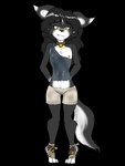 anthro areola bell bell_collar biped black_body black_eyebrows black_fur black_hair black_nose bodily_fluids bottomwear breasts brown_pupils butt butt_from_the_front clothed clothed_anthro clothed_female clothing collar crying cum cum_on_clothing dipstick_ears ear_markings eyebrow_through_hair eyebrows feet female female_anthro flat_breasts fluffy fluffy_tail foot_wraps front_view fur genital_fluids hair half-closed_eyes hands_behind_back long_hair long_tail midriff multicolored_body multicolored_ears multicolored_fur narrowed_eyes nipples one_breast_out pigeon_toed pink_areola pink_nipples pupils sad shirt shorts simple_background slim slim_anthro slim_female small_breasts solo standing tail tears tiptoes toes topwear translucent translucent_hair transparent_background two_tone_body two_tone_fur white_body white_ear_tips white_fur white_inner_ear wraps yellow_eyes young wolfie-pawz street_urchin_(wolfie-pawz) canid canine canis mammal wolf alpha_channel alternate_version_at_source full-length_portrait portrait