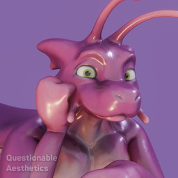ambiguous_gender antennae_(anatomy) anthro green_eyes looking_at_viewer pink_body purple_body simple_background slightly_chubby smile smiling_at_viewer solo questionable_aesthetics_(artist) questionable_aesthetics_(modeler) lubra_(questionable_aesthetics) gastropod hybrid mollusk slug 1:1 3d_(artwork) absurd_res blender_(artwork) blender_cycles_(artwork) digital_media_(artwork) hi_res herm_(lore)