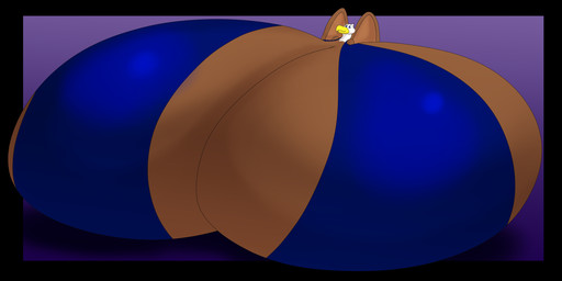 anthro beak big_breasts black_border blue_eyes border bra breasts brown_body clothed clothing female huge_breasts hyper hyper_breasts immobile multicolored_body purple_background simple_background solo underwear wings yellow_beak bigwolf_(artist) accipitrid accipitriform avian bald_eagle bird eagle sea_eagle hi_res shaded widescreen