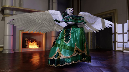 animal_genitalia animal_penis anthro back_wings balls becoming_erect big_balls big_breasts big_penis breasts clothed clothing crown dress equine_genitalia equine_penis erection erection_under_clothing fireplace footwear genitals gloves gown green_clothing green_dress green_gloves green_handwear gynomorph handwear headgear high_heels huge_breasts huge_penis inside intersex legwear long_dress penis shoes solo stockings suddenly_penis tiara under_boob veil white_body wings ndrnight mythology nighta_(character) dragon mythological_creature mythological_scalie scalie 16:9 3d_(artwork) 3d_animation animated digital_media_(artwork) hi_res no_sound short_playtime webm widescreen