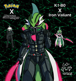ambiguous_gender gesture glowing hand_gesture holding_object holding_weapon machine metallic_body pointing pointing_up screen screen_face solo weapon go-two danganronpa danganronpa_v3 nintendo pokemon spike_chunsoft k1-b0 future_pokemon generation_9_pokemon humanoid iron_valiant paradox_pokemon pokemon_(species) robot robot_humanoid absurd_res hi_res reference_image