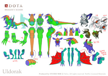 2_horns amber_eyes broad_shoulders clubbed_tail cross_section curved_horn dewclaw directional_arrow empty_eyes facial_spikes fangs feral head_horn horn jaw_spikes long_horn male male_feral membrane_(anatomy) membranous_wings mouth_closed multiple_angles narrowed_eyes open_mouth pupils quadruped red_eyes scales sharp_horn simple_background slim_feral slim_male slit_pupils snout solo spiked_tail spikes spikes_(anatomy) spread_wings standing tail tan_body tan_scales teeth text underbite weapon_tail white_background winged_arms wings bantokey dota dota_dragon's_blood mythology netflix valve valve_corporation uldorak deity dragon eldwurm_(dragon's_blood) mythological_creature mythological_scalie scalie 2021 absurd_res cel_shading character_name concept_art copyright_name digital_media_(artwork) english_description english_text hi_res korean_text model_sheet multiple_images official_art portrait shaded translated