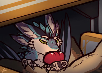 3_fingers animal_genitalia animal_penis anthro anthro_on_anthro anthro_penetrated anthro_penetrating balls bedroom_eyes bodily_fluids canine_genitalia canine_penis cheek_bulge cum cum_drip cum_from_mouth cum_in_mouth cum_inside deep_throat dominant dominant_female drinking drinking_cum dripping duo ejaculation female female_anthro female_penetrated fingers genital_fluids genitals hand_on_leg hand_on_thigh interspecies knot knot_root_grab knot_tugging knotting leaking_cum looking_at_another looking_at_partner looking_up male male/female male_anthro male_penetrating male_penetrating_female narrowed_eyes neck_bulge nude nude_anthro oral oral_knotting oral_penetration orgasm penetration penile penile_penetration penis penis_in_mouth saliva seductive sex simple_background sitting size_difference smile smirk smug_face spread_legs spreading under_table ardeo ardden_(ardeo) taluki_(vixie) avali canid canine canis mammal wolf 2026 2d_animation animated frame_by_frame hi_res loop no_sound short_playtime video