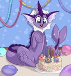 alternate_color birthday birthday_cake cake celebration dessert food glowing party purple_body teeth fuf nintendo pokemon castor castor_the_vaporeon eeveelution eternatus generation_1_pokemon generation_8_pokemon legendary_pokemon pokemon_(species) vaporeon absurd_res hi_res