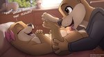 anthro anthro_on_anthro anus brown_eyes butt clothed clothing cunnilingus female genitals hand_on_leg leg_grab oral pussy sex side_view teeth tongue topwear vaginal young young_anthro young_female comatose basil_(comatose) lottie_(comatose) mammal mustelid otter hi_res incest_(lore) niece_(lore) uncle_(lore) uncle_and_niece_(lore)