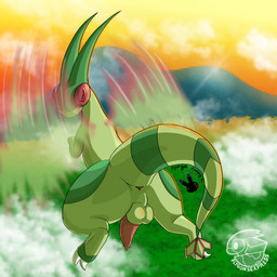 anus erection feral flying genitals green_body male penis rear_view sky solo tail tapering_tail ninjatommy21 mythology nintendo pokemon dragon flygon generation_3_pokemon mythological_creature mythological_scalie pokemon_(species) scalie 1:1 absurd_res hi_res