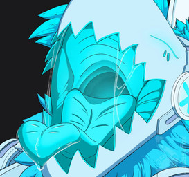 anthro blue_body blue_eyes blue_fur bodily_fluids fur glowing glowing_eyes machine male mouth_shot open_mouth saliva saliva_on_tongue saliva_string solo throat tongue tongue_out judasyfox protogen animated no_sound short_playtime webm
