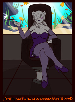 bare_shoulders bear breasts castbound cigarette cleavage clothed clothing female fish five_fingers hair marine polar_bear purple_eyes seductive sitting smoke solo stockings water white_hair
Rating: Safe
Score: 11
User: Spartan320
Date: March 06, 2014