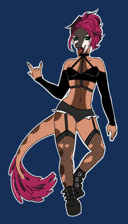 alternative_fashion anthro biped black_boots black_clothing black_footwear black_topwear bodypaint boots bottomwear breasts brown_body clothed clothed_anthro clothed_female clothing devil_horns_(gesture) face_paint feathered_tail feathers female fingers fishnet_clothing fishnet_leggings fishnet_legwear footwear gesture goth green_eyes hair hand_gesture hotpants humanoid_hands leggings legwear looking_at_viewer markings medium_breasts medium_hair navel non-mammal_breasts non-mammal_navel open_mouth outline pose purple_body purple_feathers purple_hair shoes shorts simple_background skimpy solo spots spotted_markings standing tail text tongue tongue_out topwear torn_clothing torn_leggings torn_legwear transparent_background white_outline scaredofbunnies devlog:_a_post-modern_college_experience rebecca_(devlog) dinosaur dromaeosaurid microraptor prehistoric_species reptile saurischian scalie theropod 4:7 alpha_channel artist_name colored full-length_portrait hi_res portrait