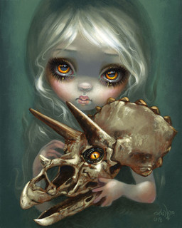ambiguous_gender blonde_hair bone duo female feral hair holding_skull horn lips long_hair looking_at_viewer pupils skeleton skull teeth thick_lips jasmine_becket-griffith animated_skeleton ceratopsian ceratopsid chasmosaurine dinosaur human mammal marginocephalian ornithischian prehistoric_species reptile scalie triceratops undead 2018 acrylic_painting_(artwork) dated formal_art hi_res painting_(artwork) traditional_media_(artwork) traditional_painting_(artwork)