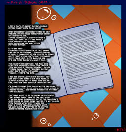 anthro diary journal journal_entry narration zero_pictured somescrub nickelodeon spongebob_squarepants annie_soapsuds anglerfish aquatic fish absurd_res hi_res