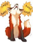 ambiguous_gender awoo black_body black_fur brown_body brown_fur feral fur solo white_body white_fur flashw canid canine fox mammal red_fox true_fox 2022 digital_drawing_(artwork) digital_media_(artwork)