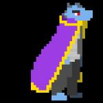 anthro cape clothing male red_eyes simple_background solo transparent_background trout_(artist) kobold reptile scalie 1:1 2014 alpha_channel animated digital_media_(artwork) loop low_res pixel_(artwork) pixel_animation short_playtime